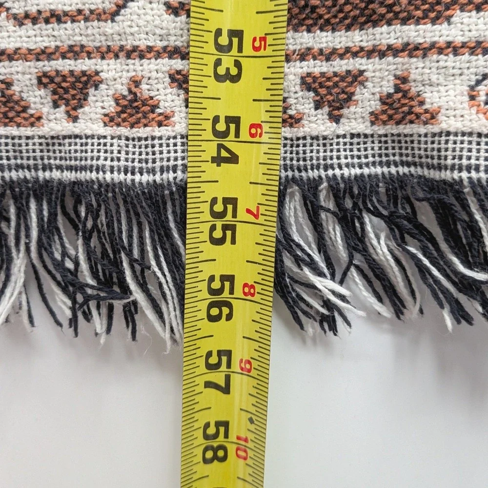 Vintage Southwestern Western Tapestry Throw Blanket Crown Crafts  42x54